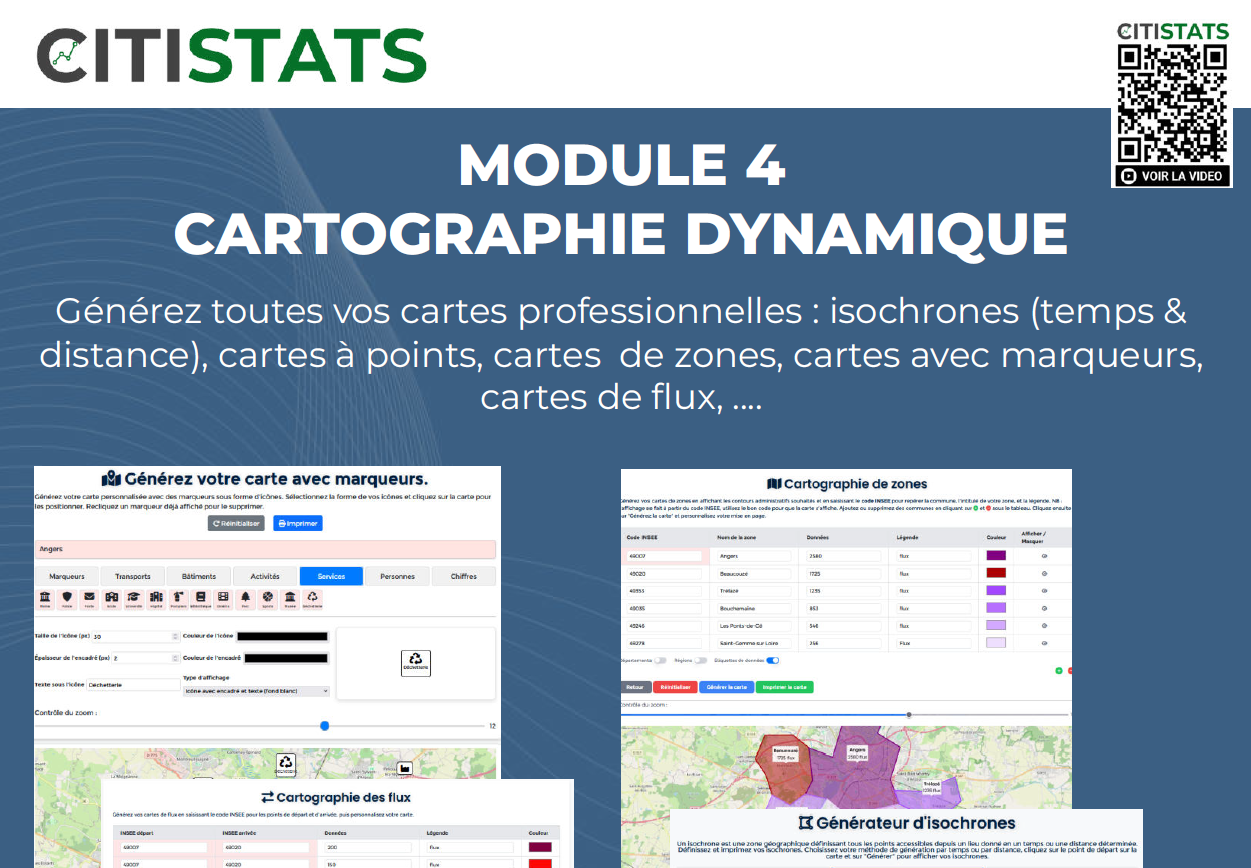 Module Cartographie de CITISTATS